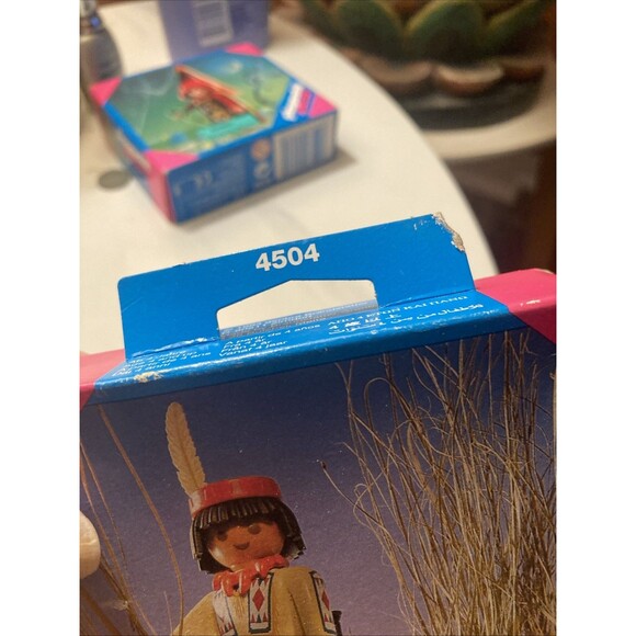 native American Hunter Vintage 1993 Playmobil Special 4504 NEW in Box Indian - Picture 4 of 6